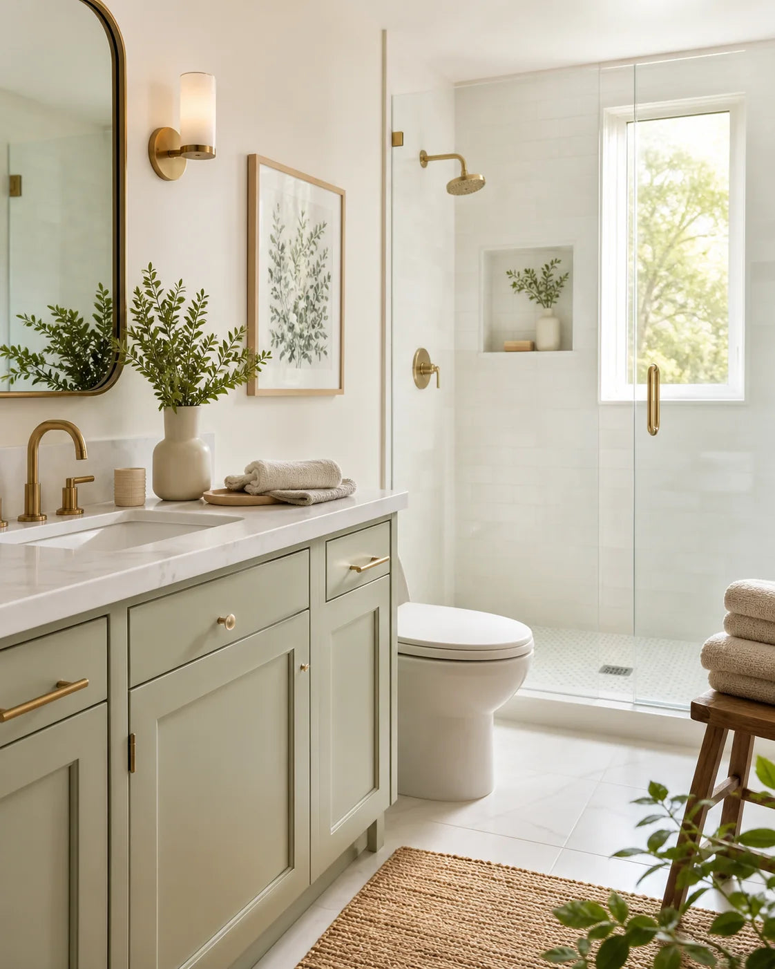 Fresh bright bathroom